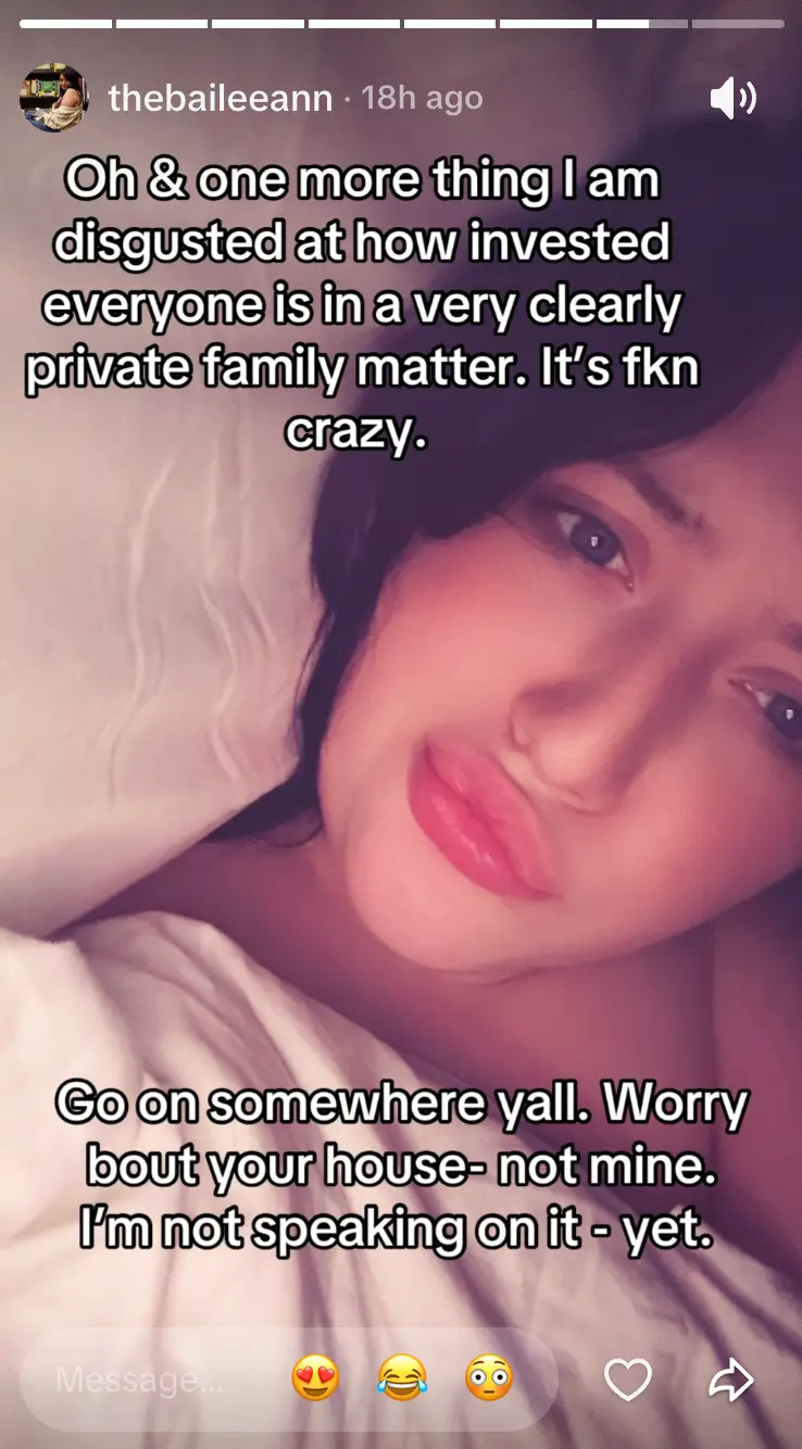Jelly Roll's teenage daughter, Bailee, has since issued a statement following the news of the split (TikTok/@thebaileeann)