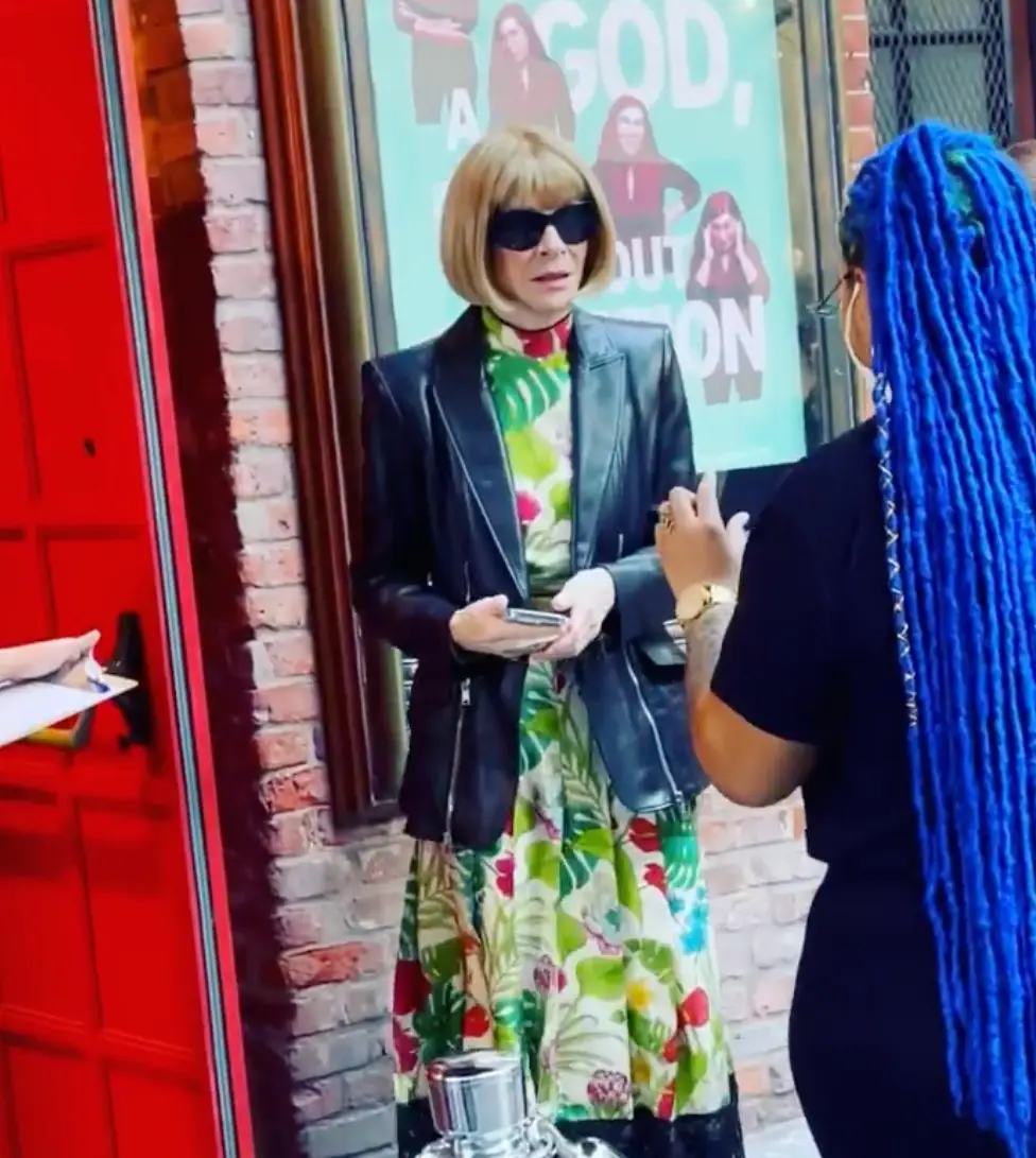 The awkward encounter was caught on camera.