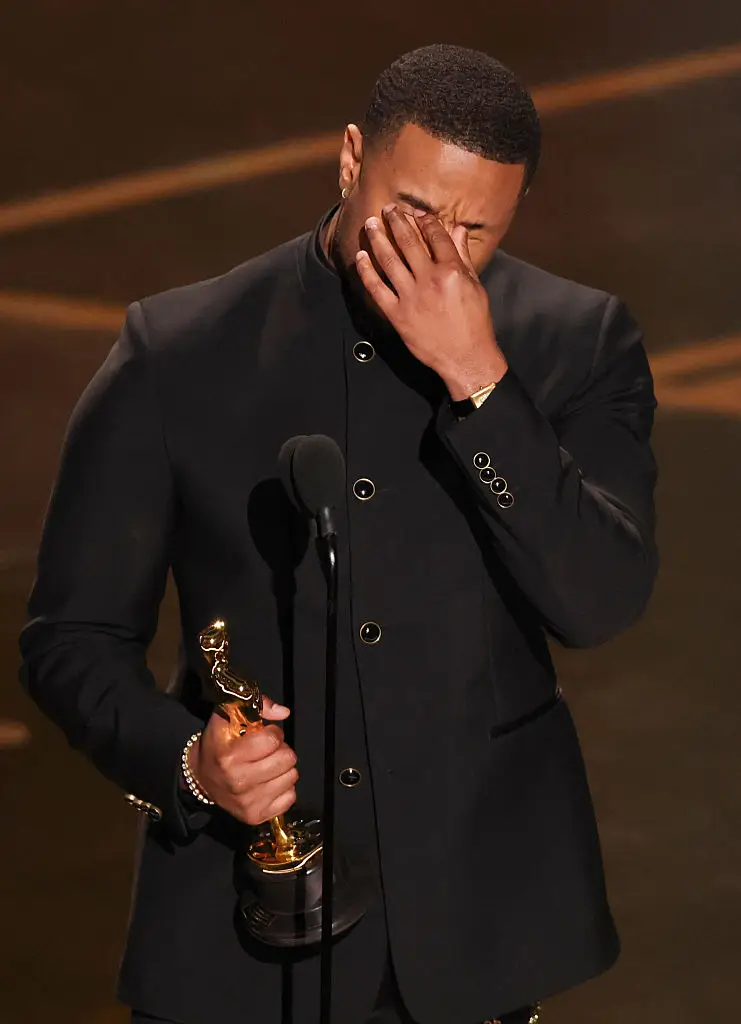 Travis Scott posted this image of Michael B Jordan on his Instagram Story (Patrick T. Fallon / AFP via Getty Images)