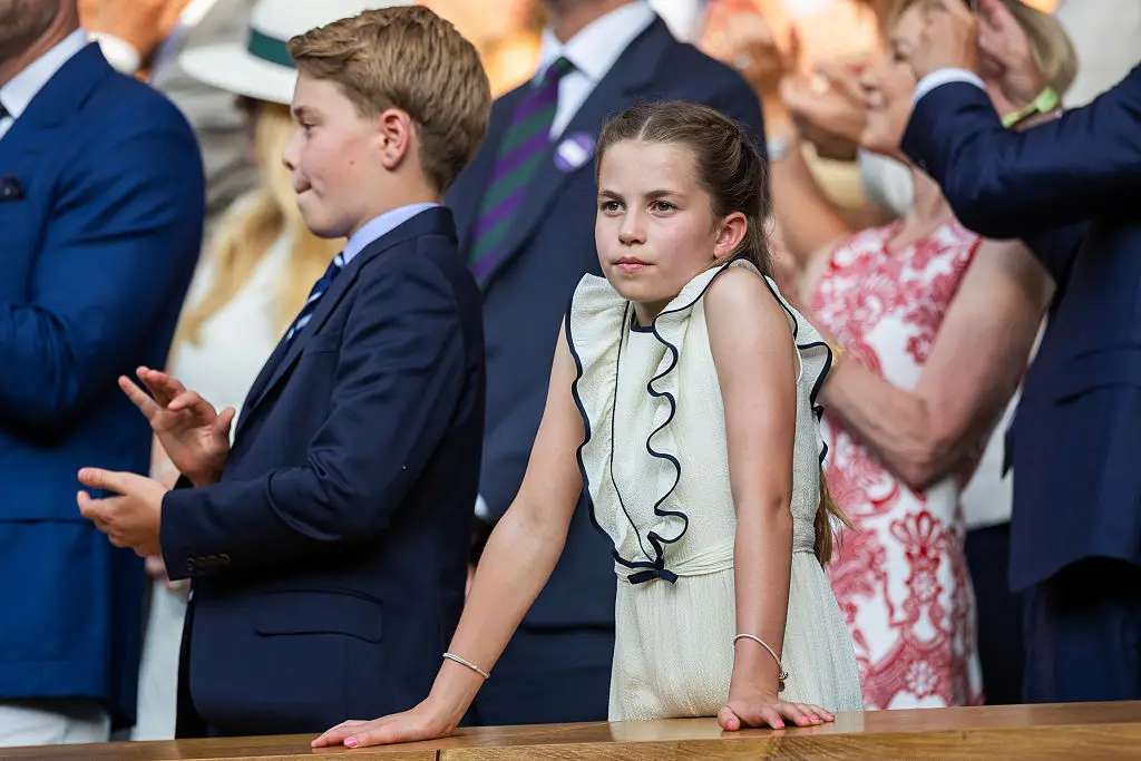 Princess Charlotte and Prince George joined their parents at the Wimbledon men's singles final (Tim Clayton/Getty Images)