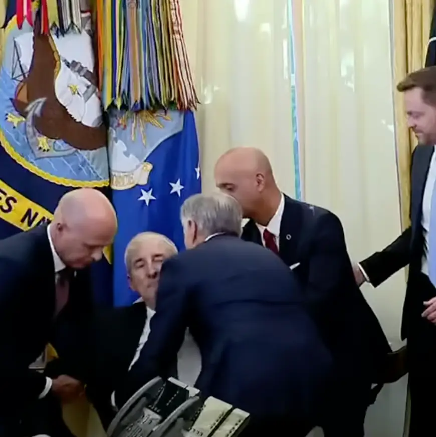 The man was a representative of one of the health care companies in attendance (Fox News)