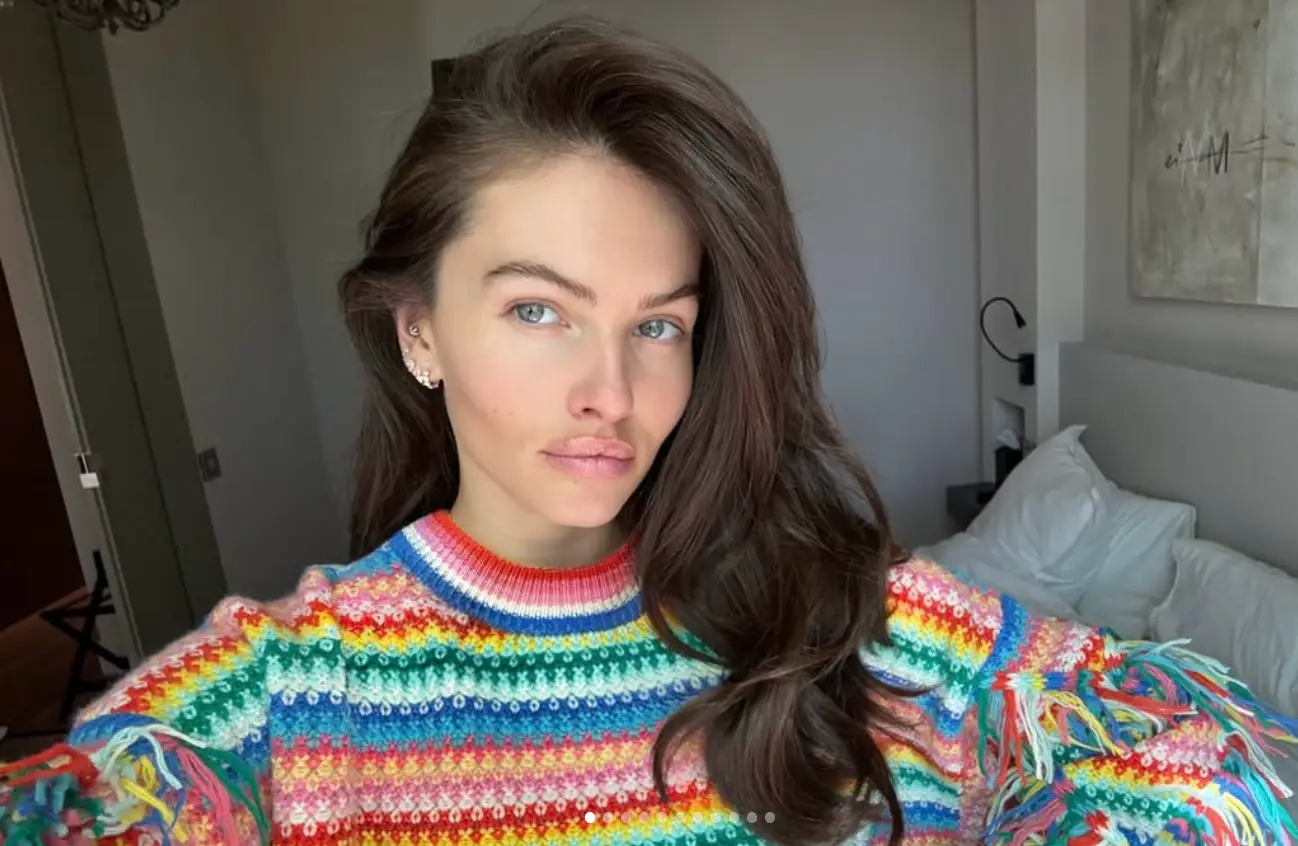 Blondeau looks vastly different to how she did as a child (Instagram/@thylaneblondeau)