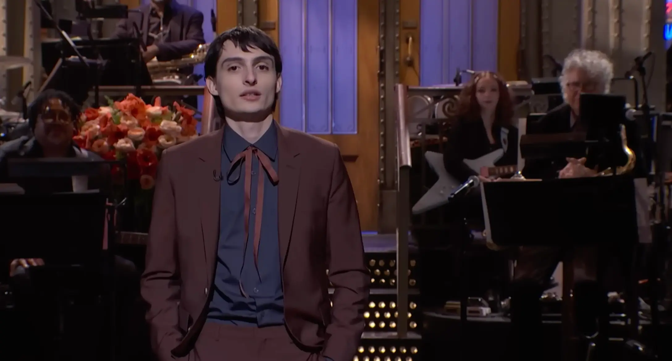 Finn Wolfhard made his SNL debut on 17 January. (SNL)
