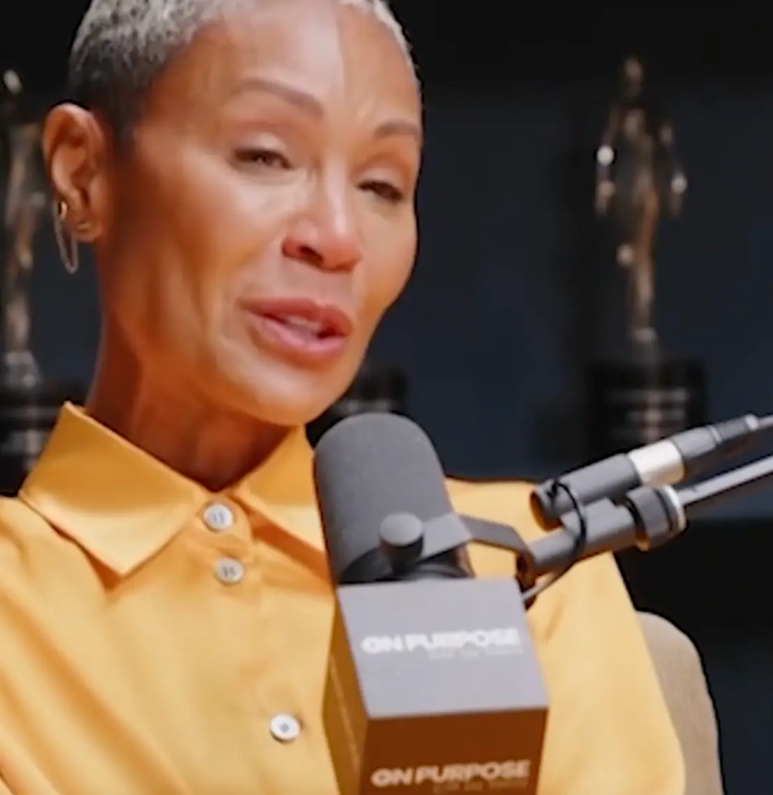 Jada teared up after hearing his words.