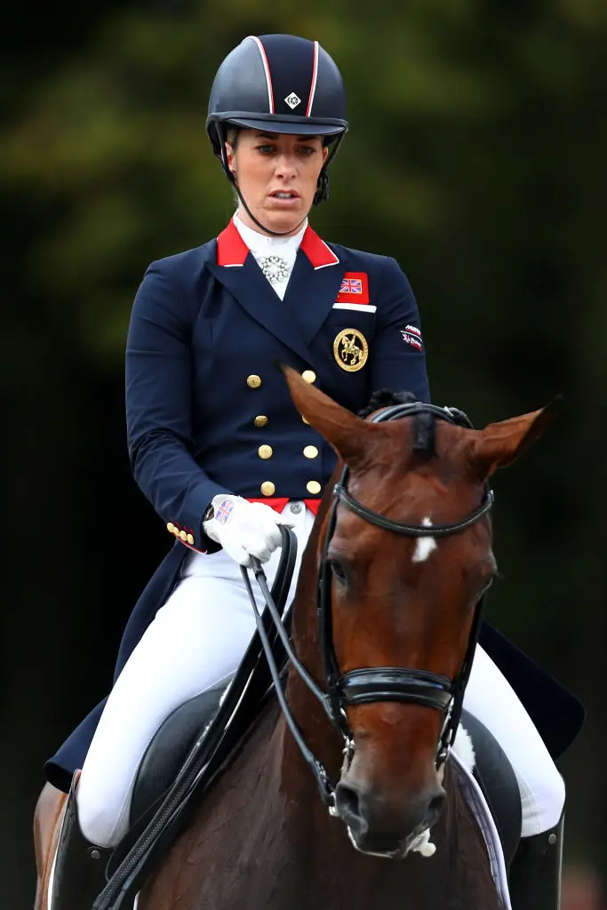 Dujardin claimed she made 'an error of judgement' in the coaching session. (Dean Mouhtaropoulos / Staff / Getty Images)