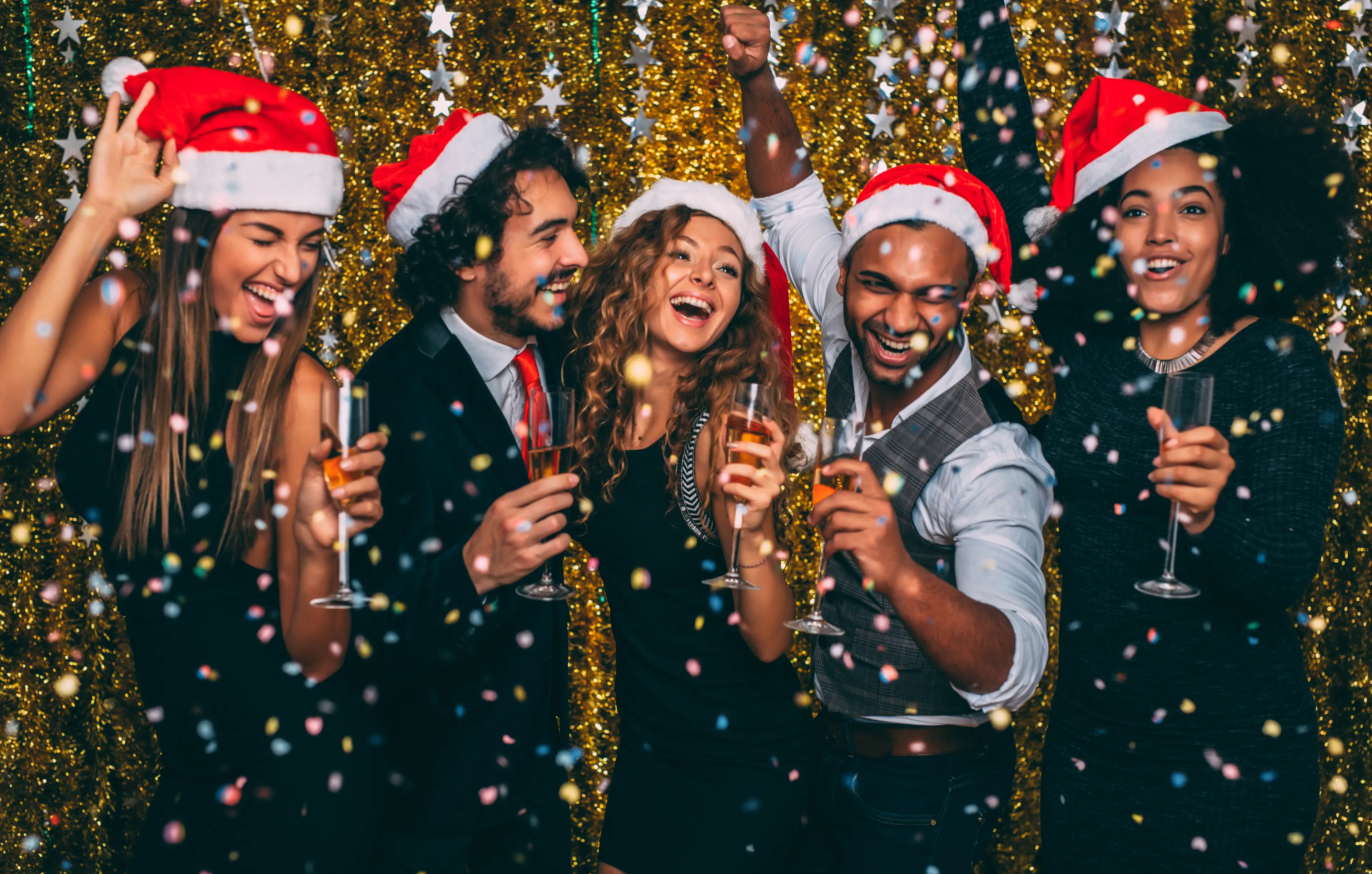 There's all sorts of blurred lines at the work's Christmas party. (Getty Stock Images)