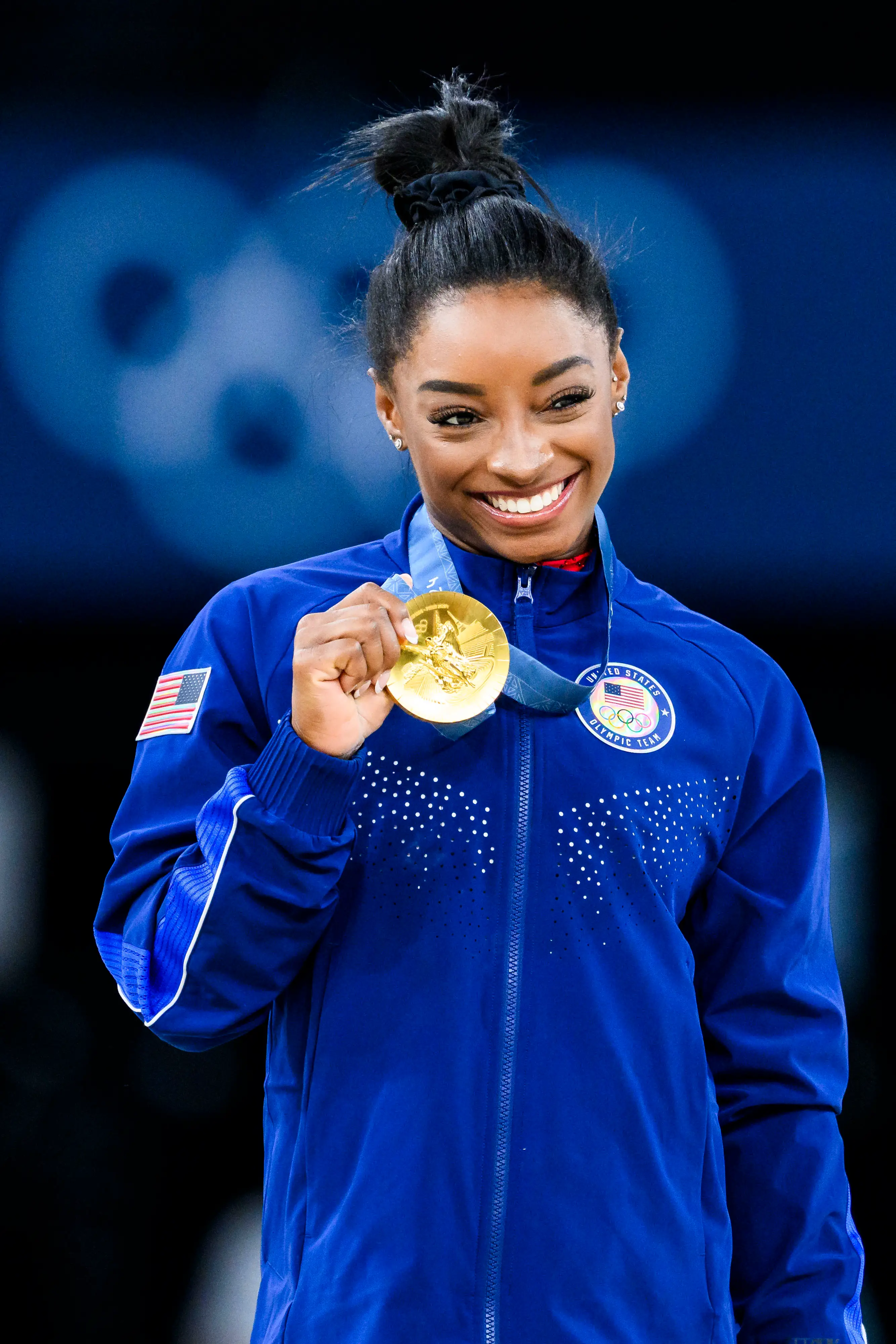 Simone Biles wants to celebrate her success. (Naomi Baker/Getty Images)