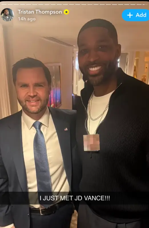 People have hit out over the social media post (Snapchat/Tristan Thompson)