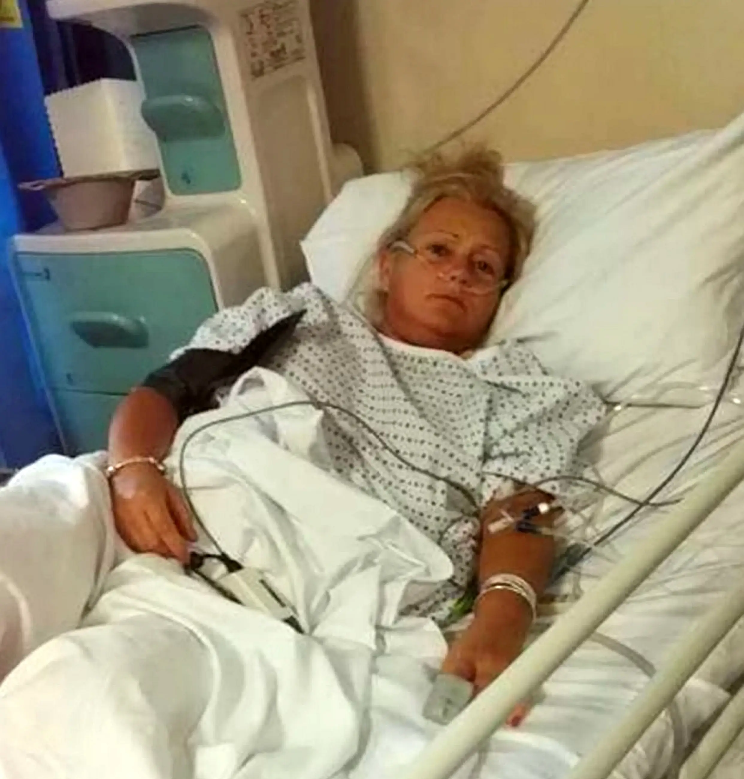 Amanda needed hospital treatment.