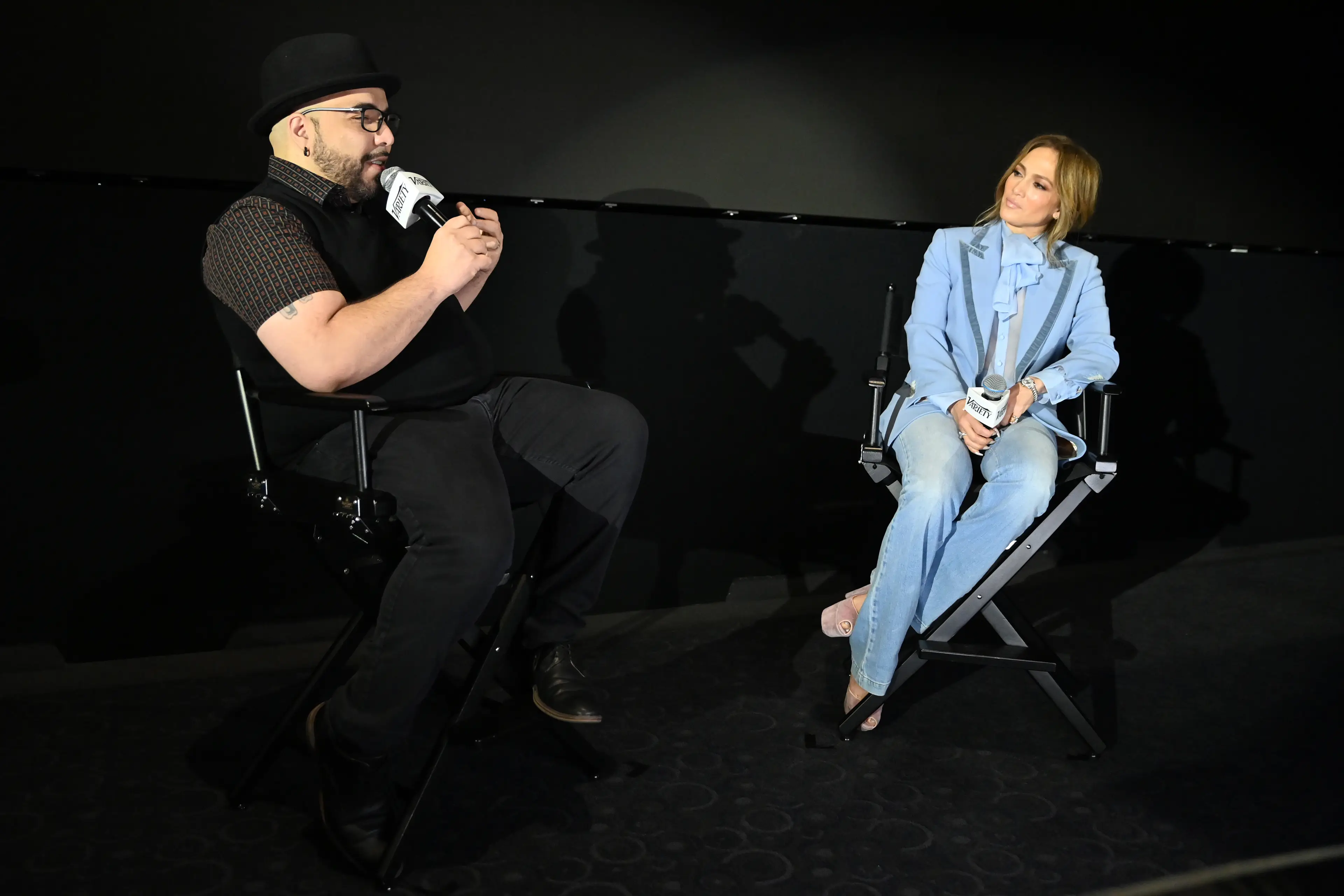 The interviewer made a remark about Lopez's age during their chat (Jerod Harris/Variety via Getty Images)