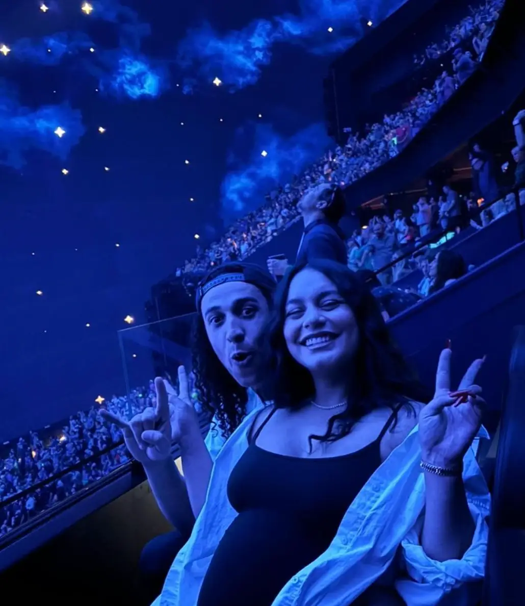 The new parents tied the knot in Mexico back in December last year. (Instagram/@vanessahudgens)