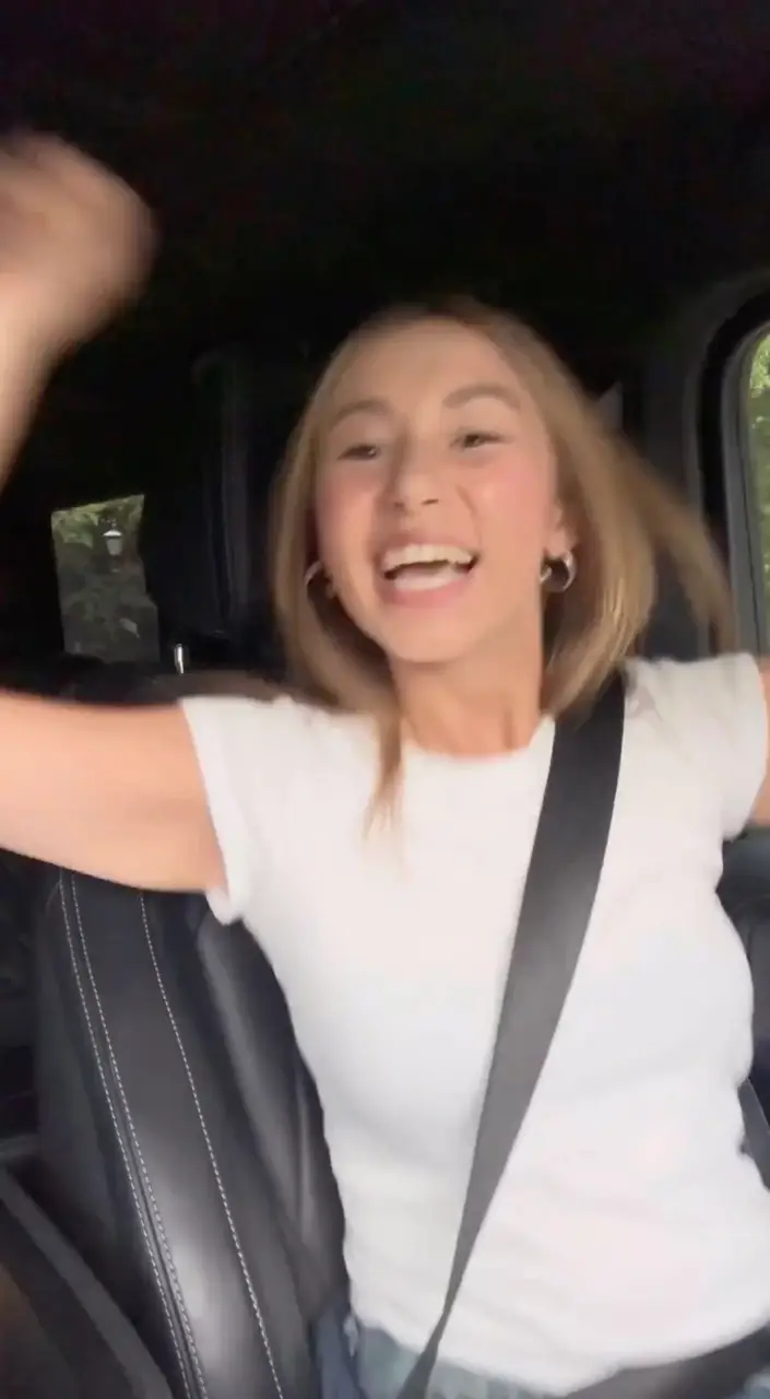 The TV presenter - who shared the clip on social media - said she was so 'proud'.