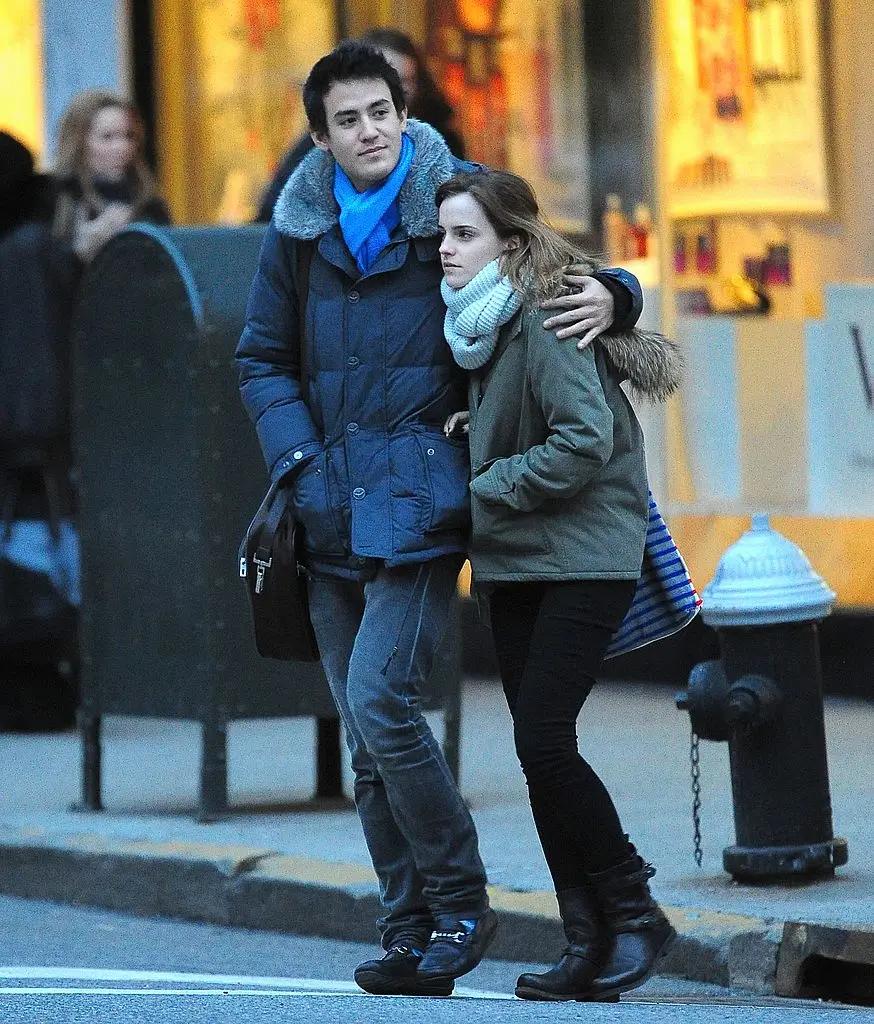 Watson's first confirmed relationship was with Will Adamowicz, whom she met while studying at Oxford University (Alo Ceballos/Getty Images)