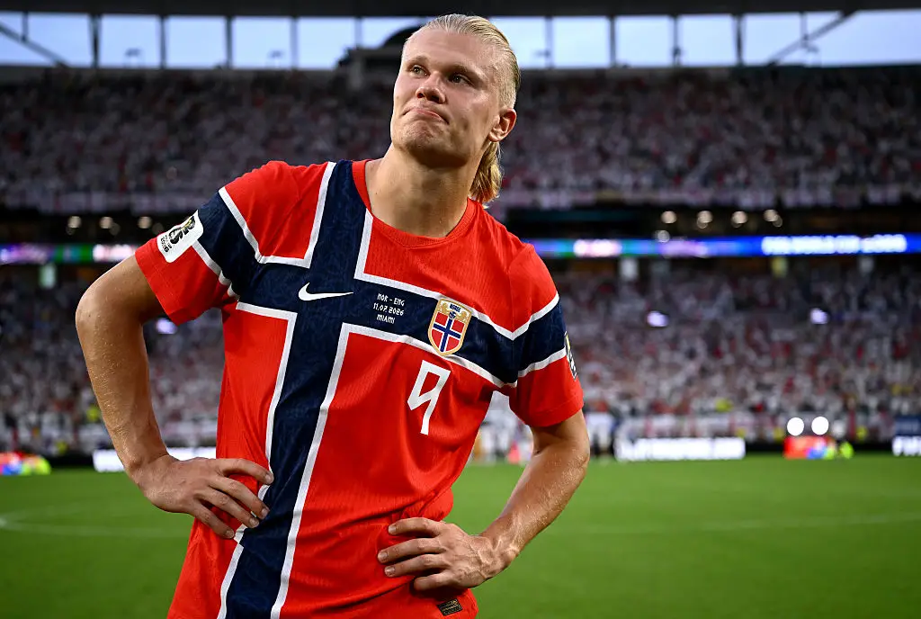 Erling Haaland has inspired a wave of Peruvian parents since his World Cup stint. (FIFA/FIFA via Getty Images)