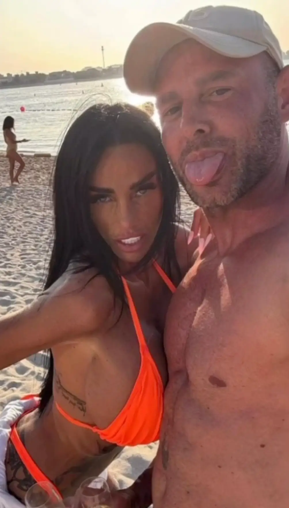 It comes after the former glamour model said her husband had been found in a Dubai prison (Instagram/katieprice)