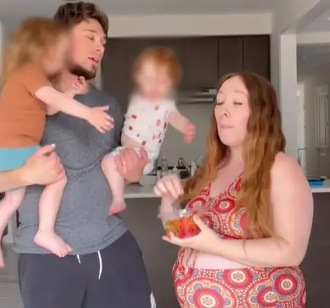 The family have a third child on the way but are aiming for somewhere between eight and 10.