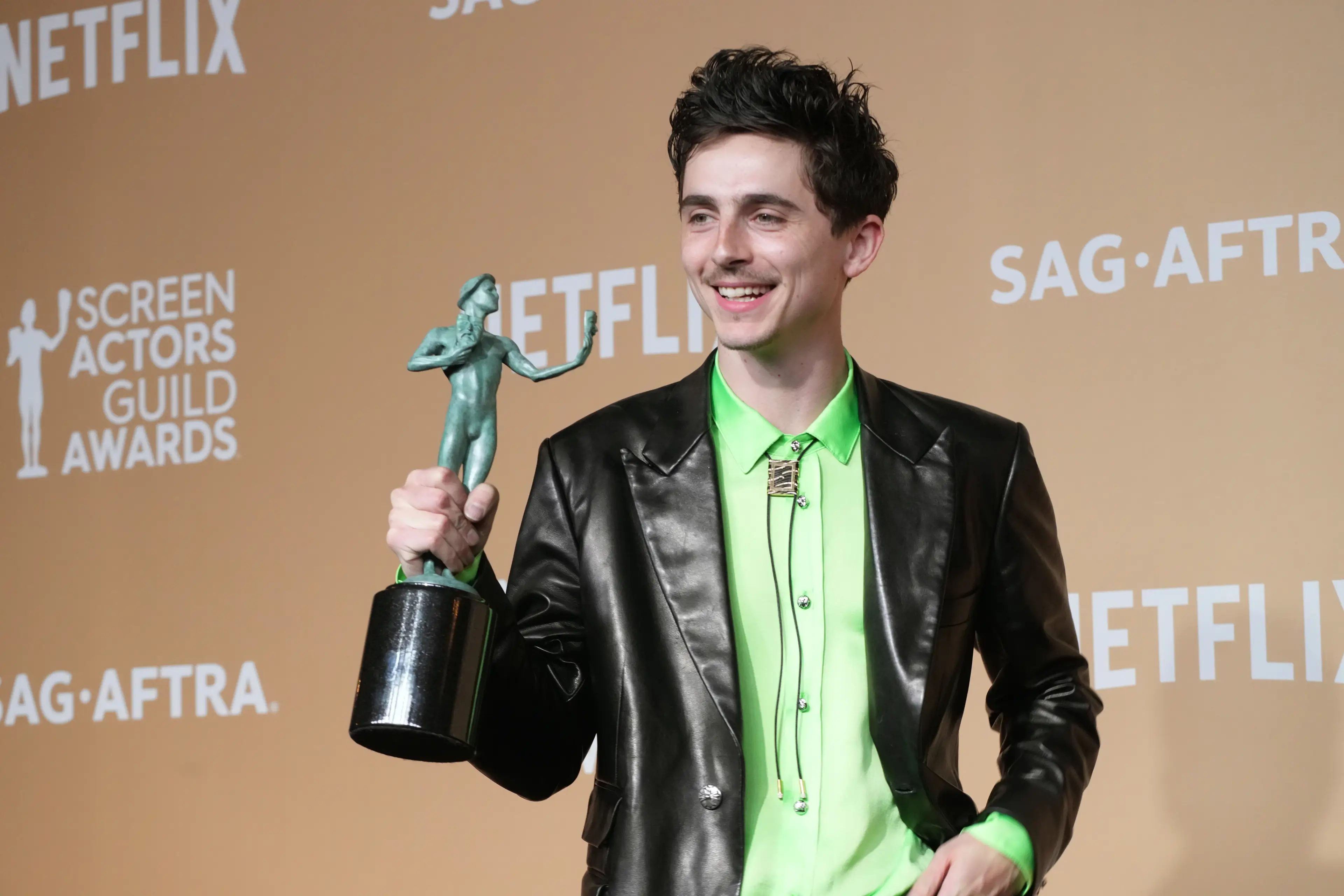 Not all viewers were thrilled by Chalamet's speech (Jeff Kravitz/FilmMagic)