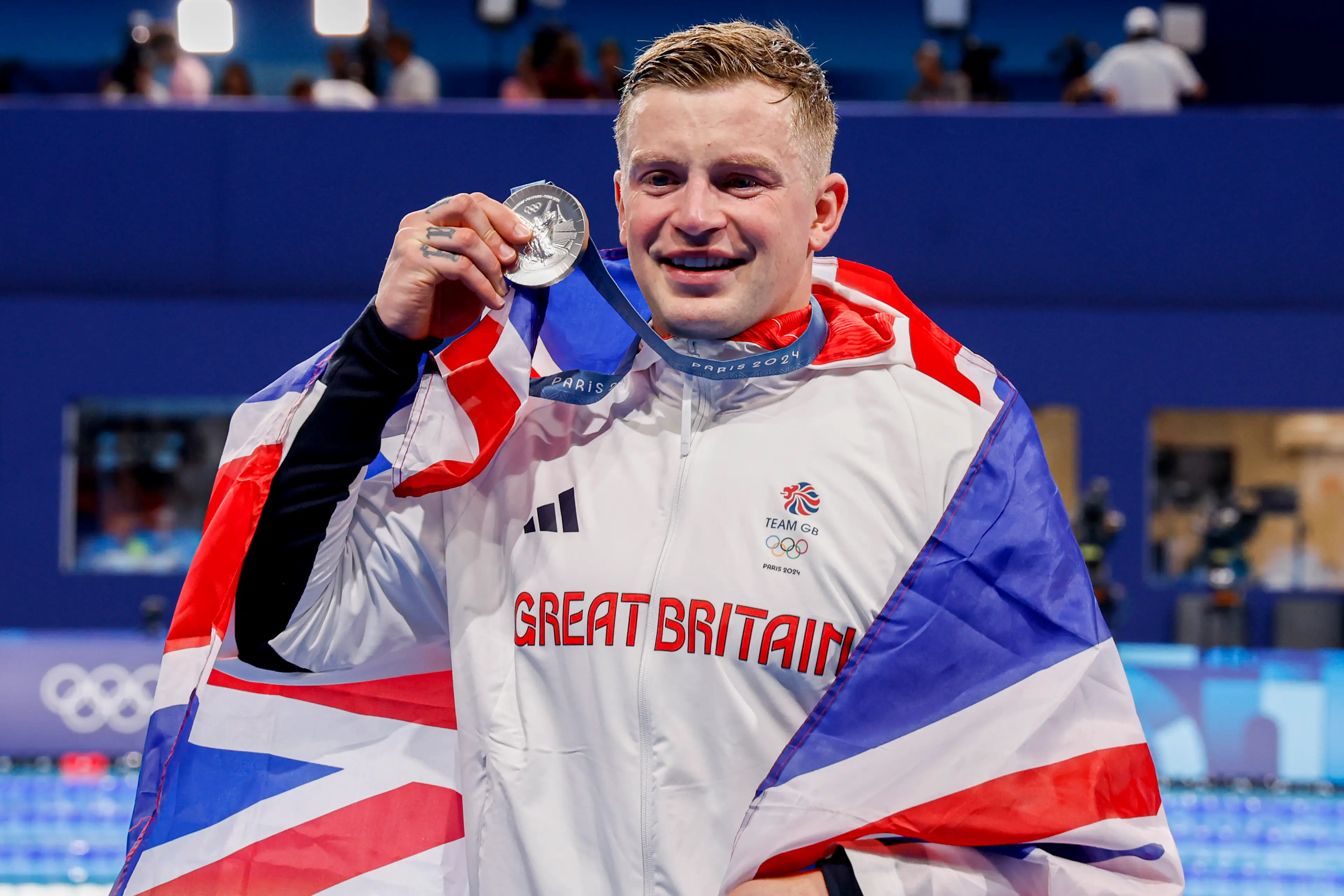Adam Peaty won silver at the Paris Olympics (Marcel ter Bals/DeFodi Images/DeFodi via Getty Images)
