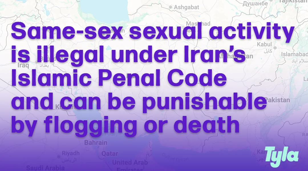 Gov.uk states that the Islamic Penal Code criminalises all same-sex sexual activity (Google Maps/Tyla)