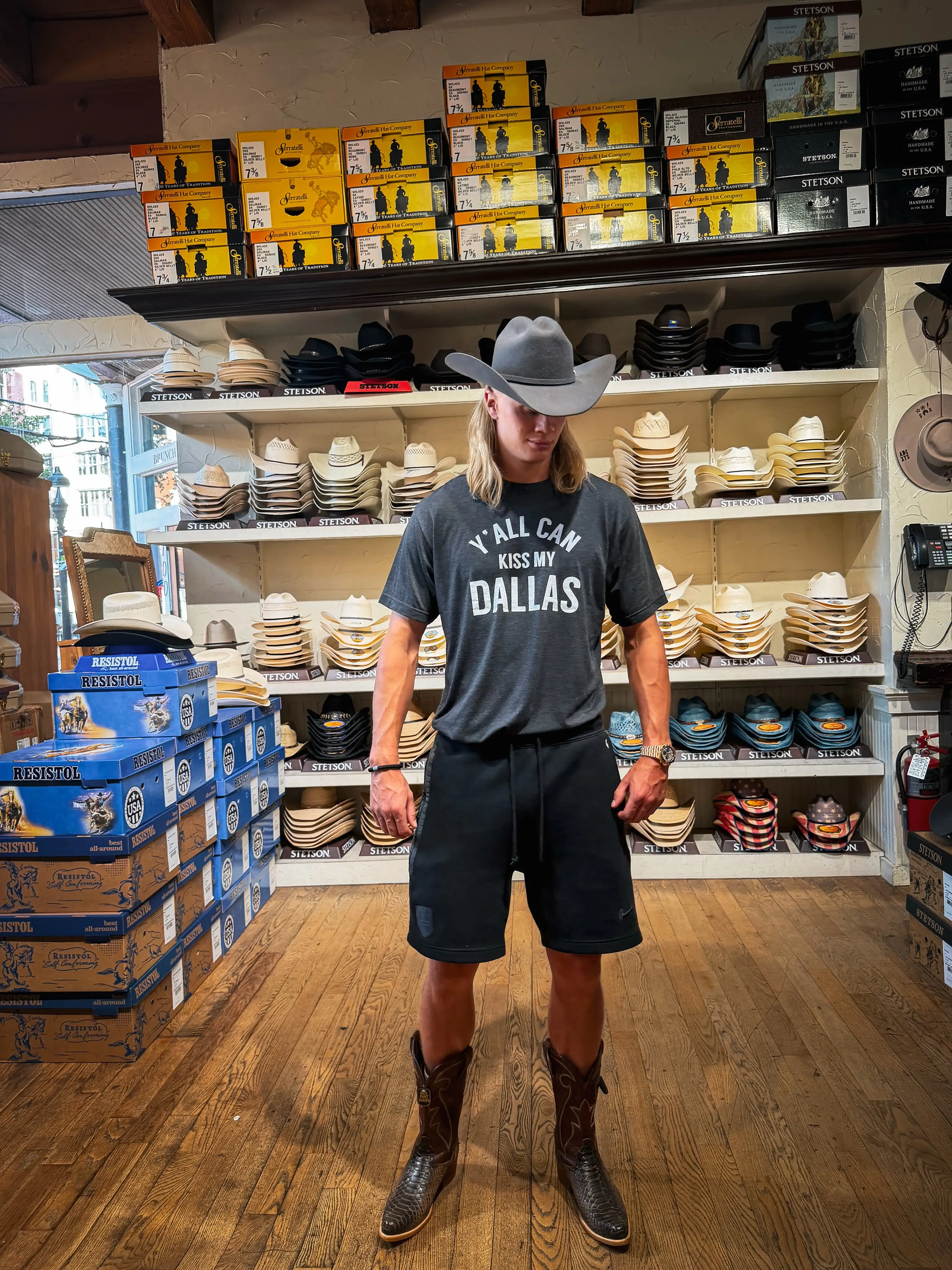 The store has almost entirely sold out of it's stock of the T-shirt, following the World Cup star's post (Instagram/erling)