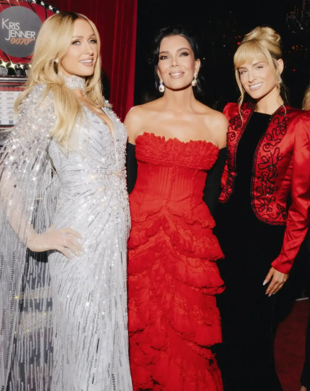 Paris Hilton and Meghan Trainor were just two of the celeb guests celebrating Jenner's 70th (Instagram/@krisjenner)