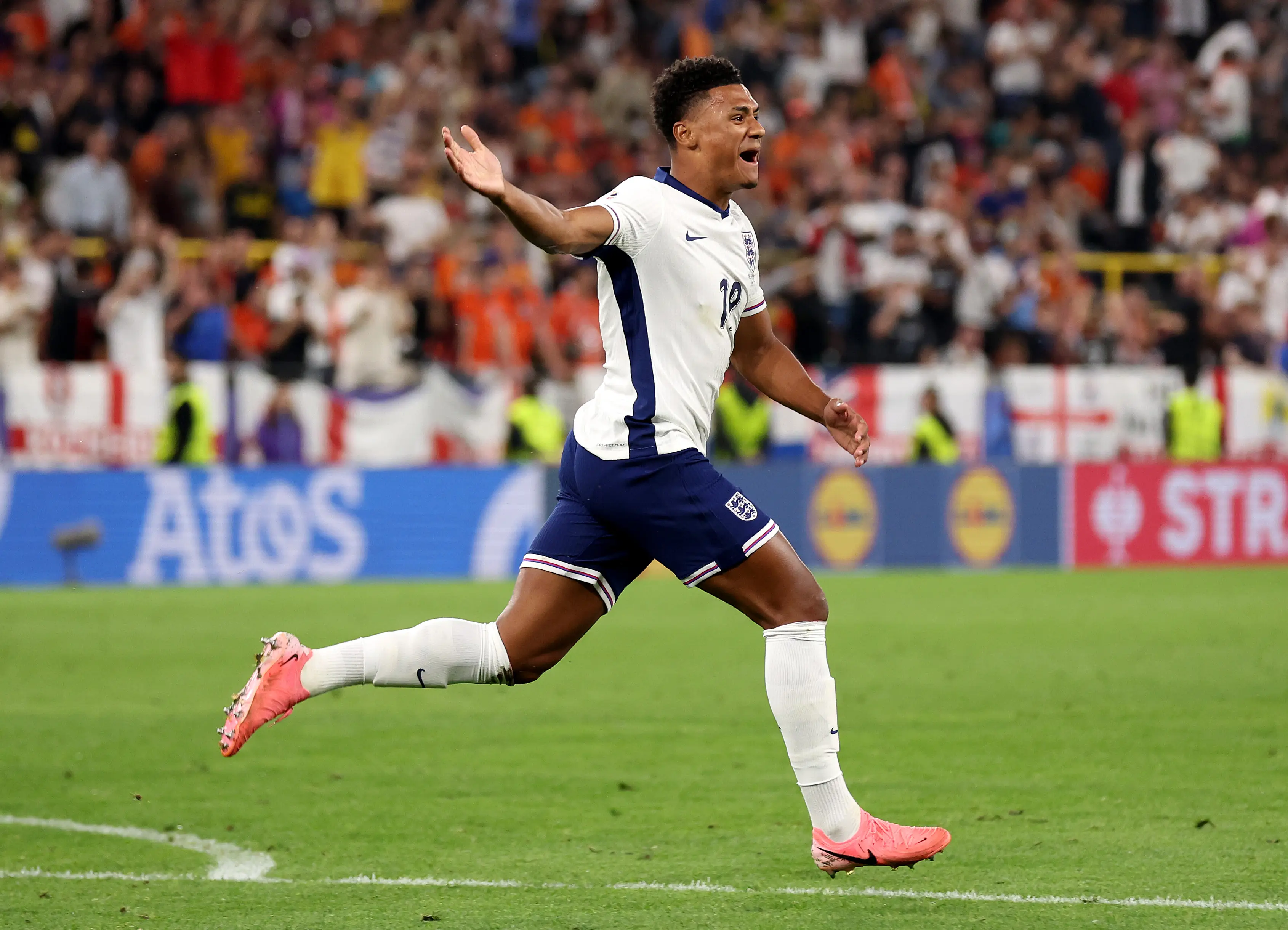 Ollie Watkins sealed the deal for England at last night's quarter finals. (Alex Livesey/Getty Images)