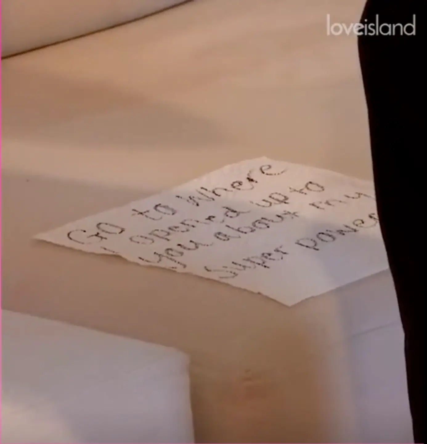 Tasha has written notes for Andrew.