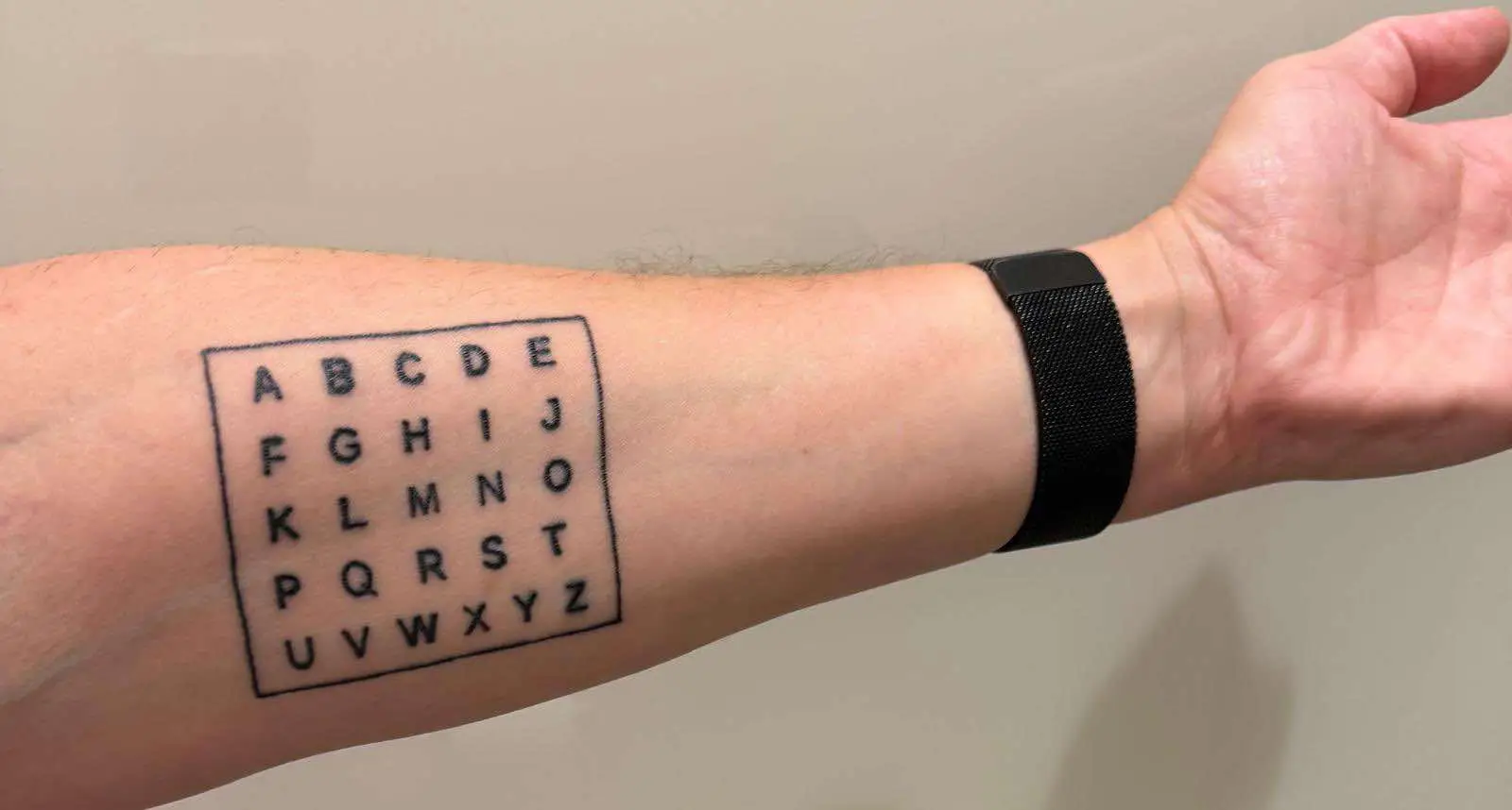 Dan's tattoo allows Joshie to communicate more freely (SWNS)