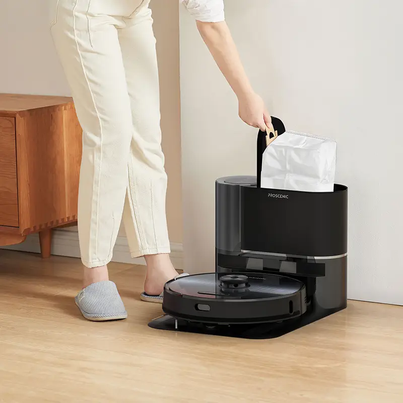 It takes the hassle out of vacuuming and mopping our floors.