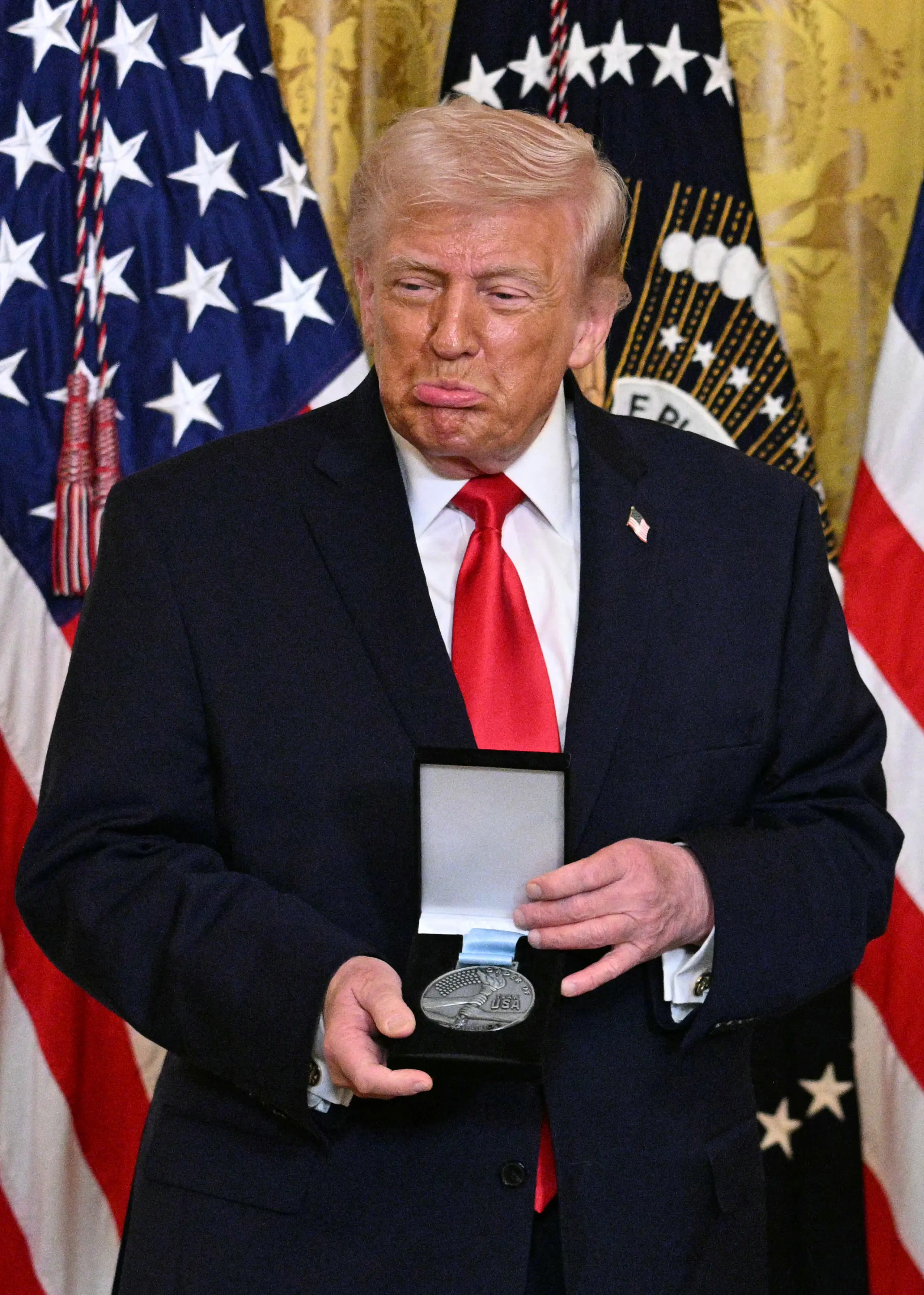 The award is presented by Team USA medal-winning athletes to an individual who has been 'instrumental in their success' (Jim WATSON/AFP via Getty Images)