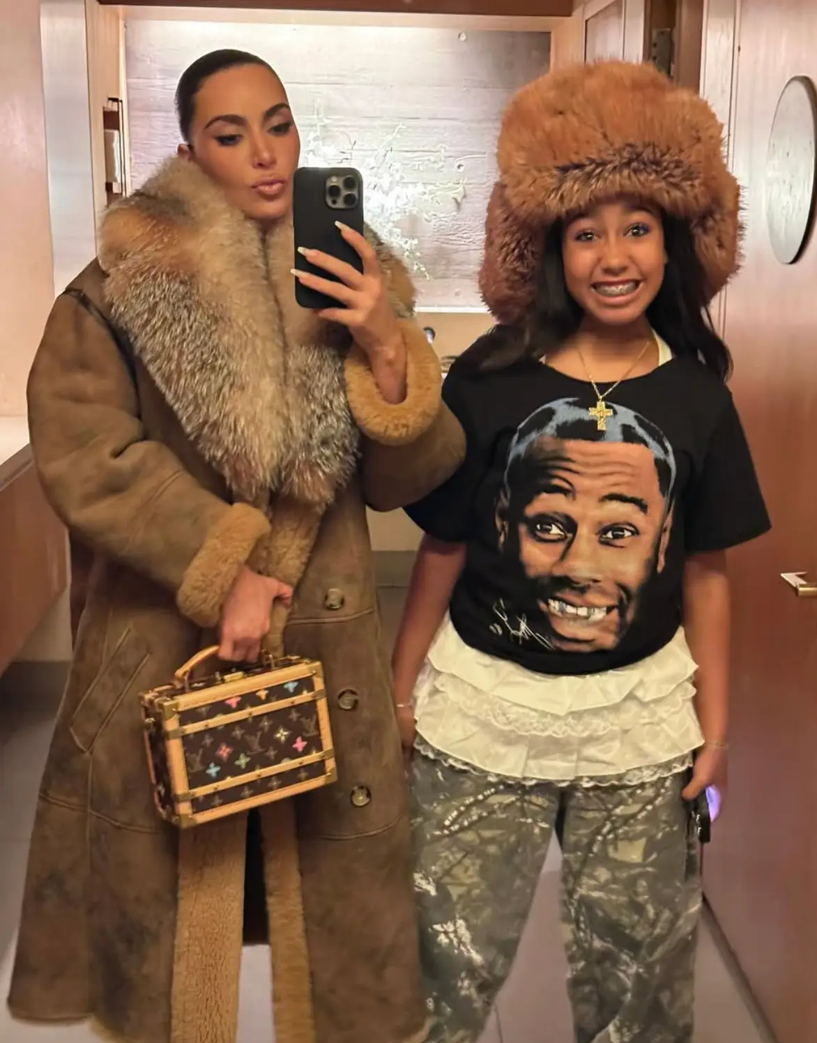 Kim Kardashian with their daughter North (Instagram/@kimkardashian)