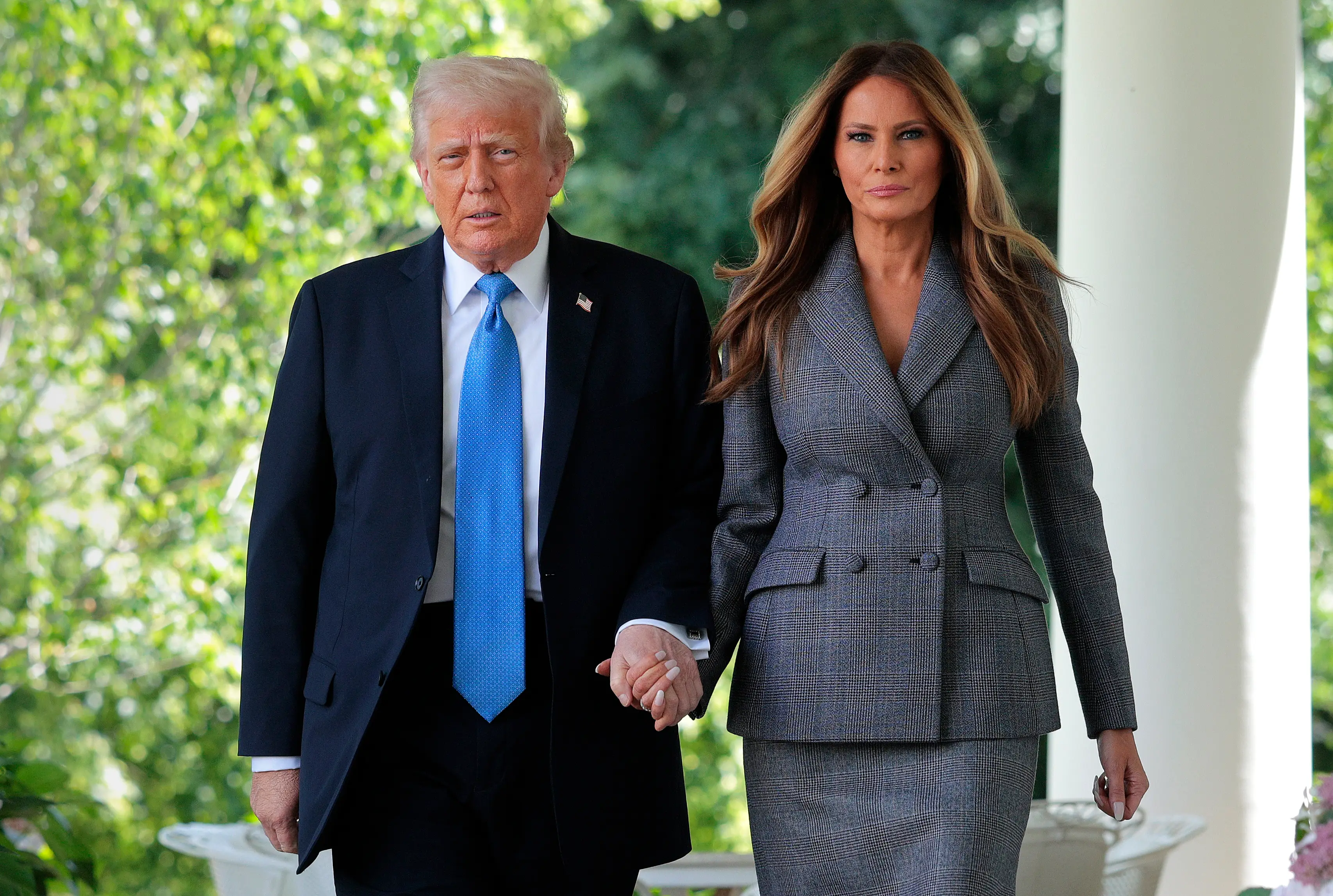 Melania has revealed her voice will be replaced with AI for a new project (Chip Somodevilla/Getty Images)
