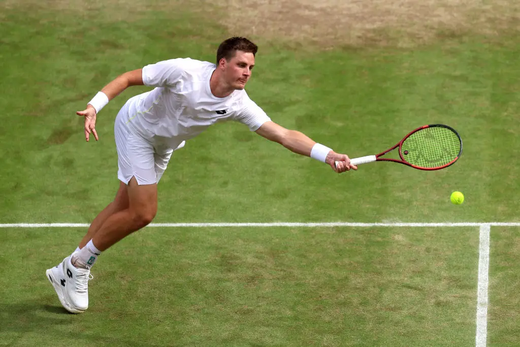 The 29-year-old Essex native at Wimbledon last year (Sean M. Haffey / Staff / Getty Images)