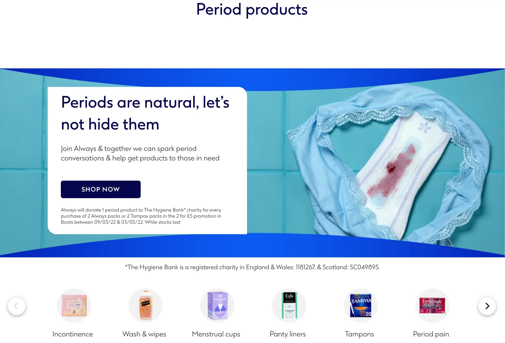 The Boots website has been updated with the new label. (