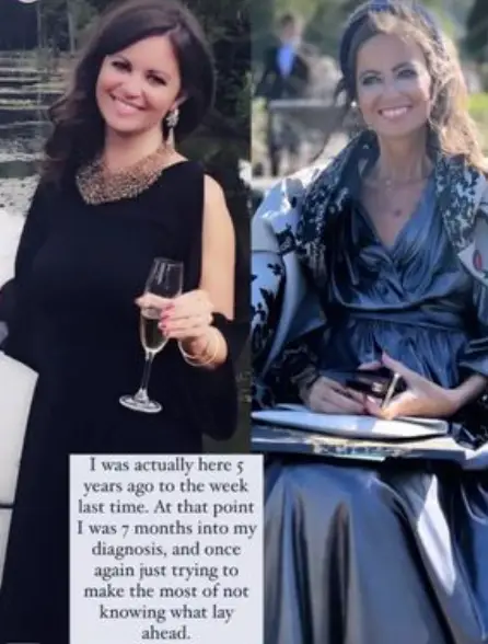 Deborah shared the photos side-by-side.