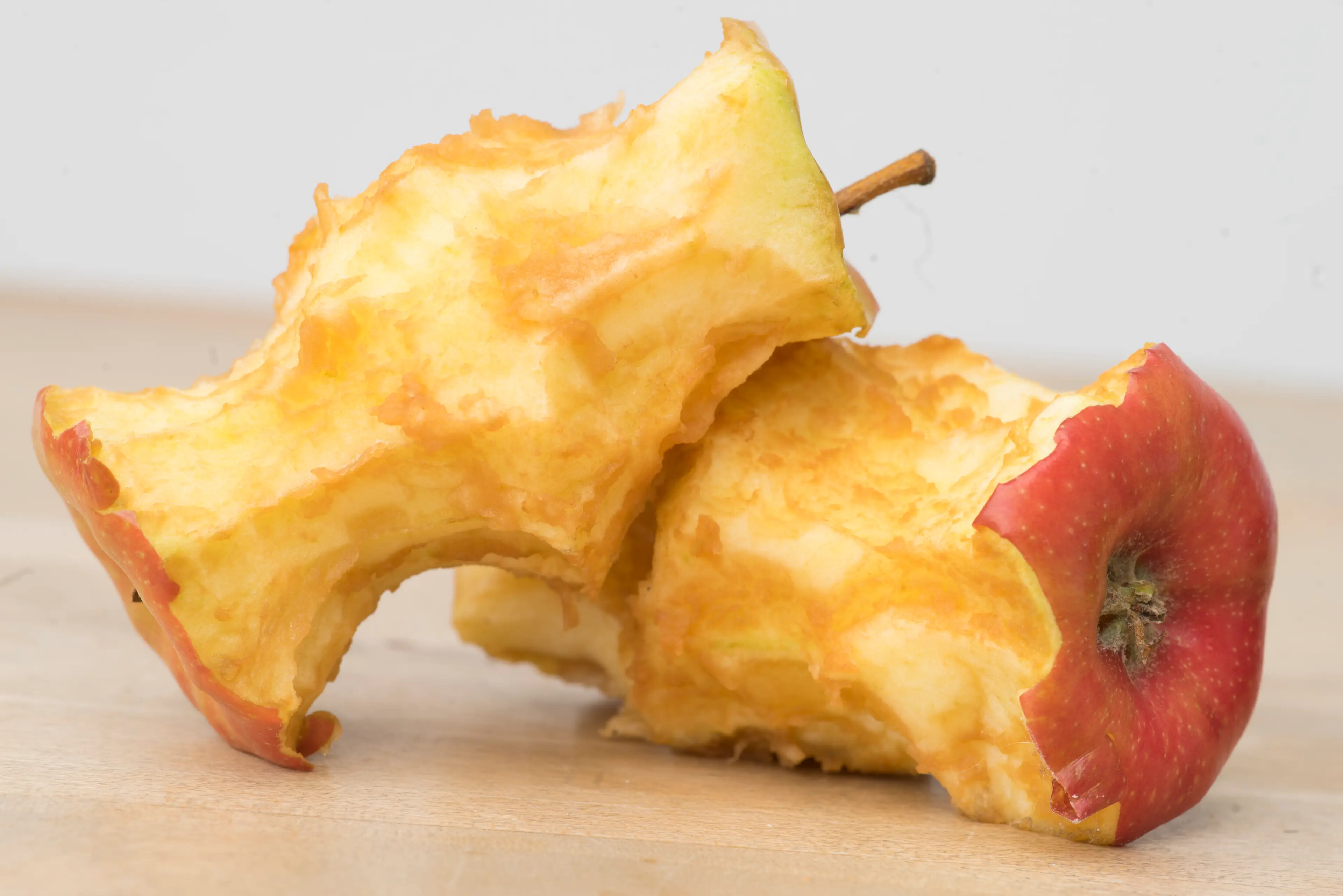 An apple stem and core were both on the list (Getty Stock Image)