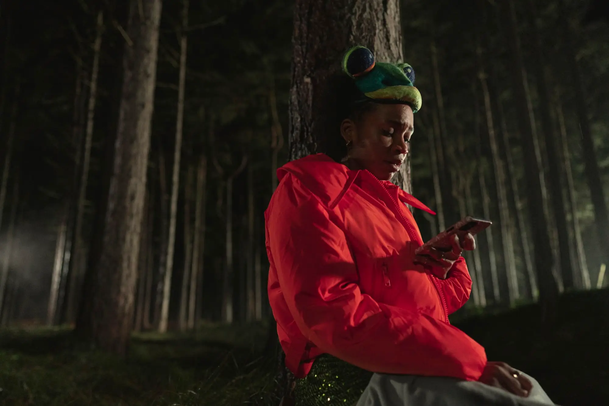 Kayleigh locked Carlton in the boot (