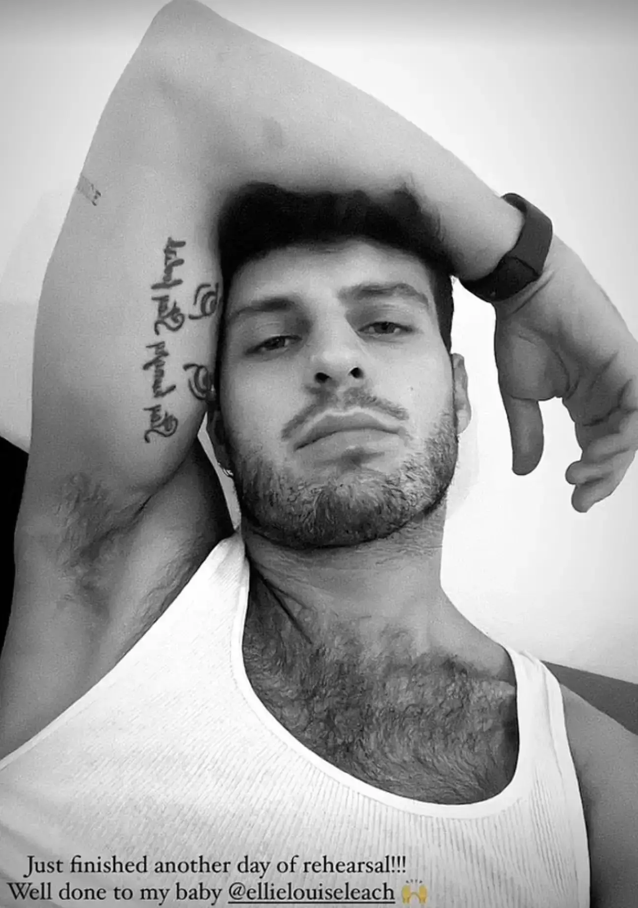 Vito called Ellie 'baby' in a supportive Instagram post.