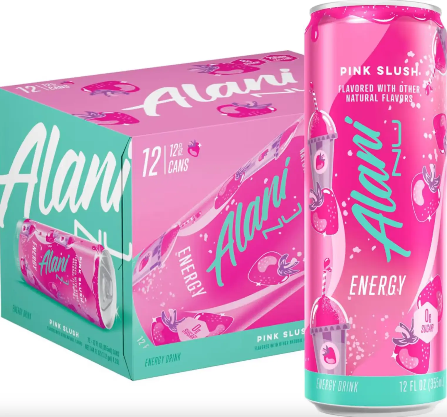 An Alani Nu energy drink is 12 fluid ounces and contains 200 mg of caffeine (Amazon)