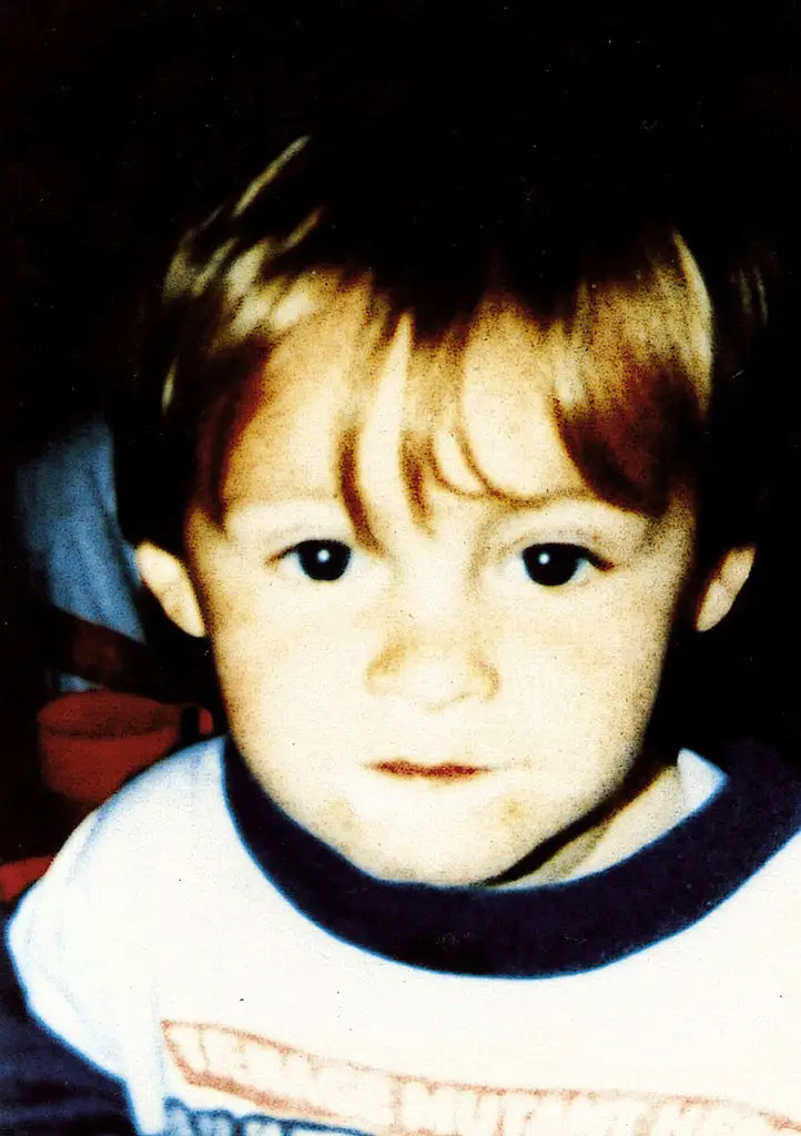 An undated photo of two-year-old James Bulger, tortured and killed by Jon Venables and Robert Thompson in Bootle, England, in 1993 (Getty Images / Staff / Getty Images)