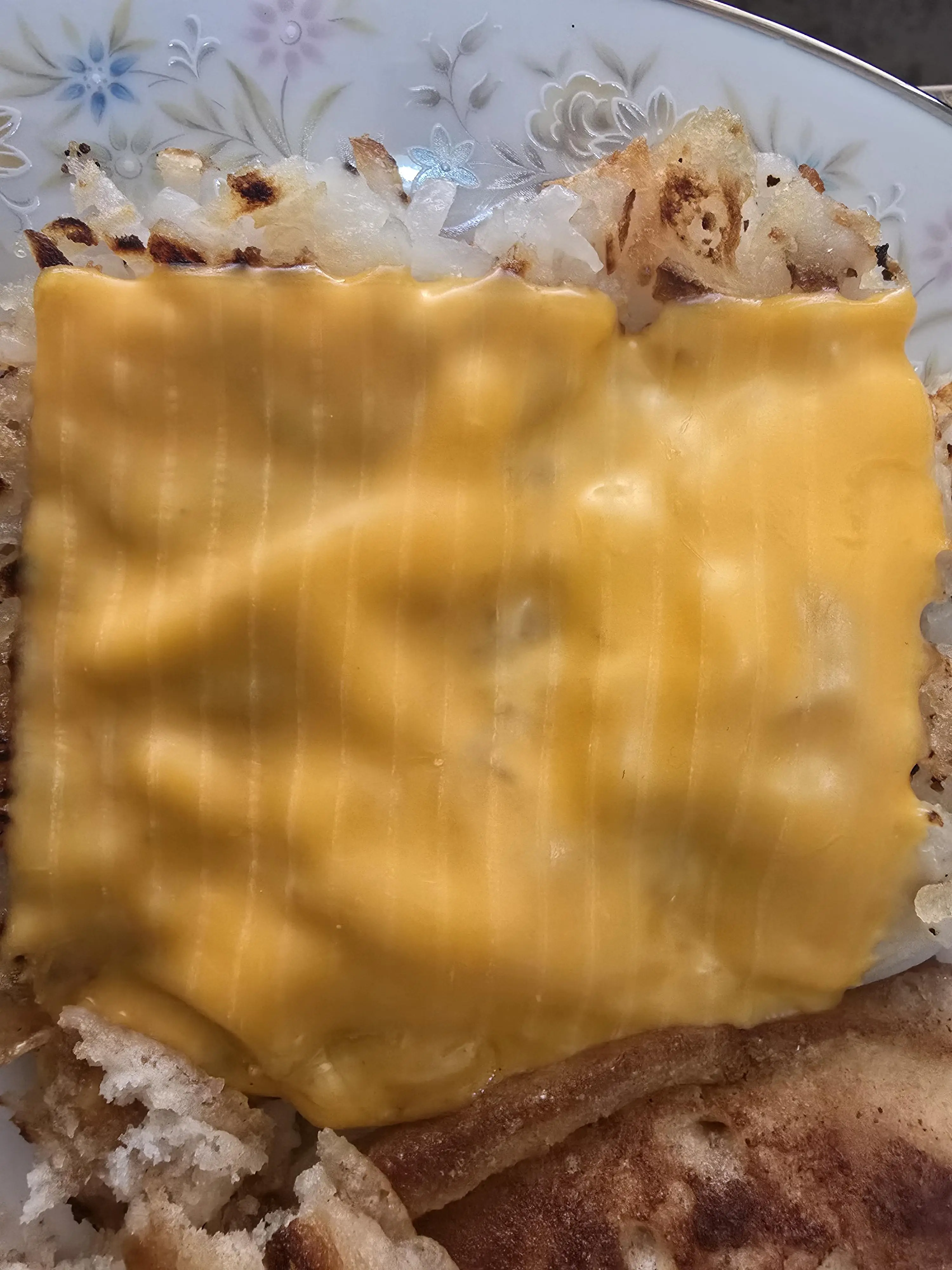 The cheese had strange lines on it after it was melted (Reddit/Idrawconclusions)