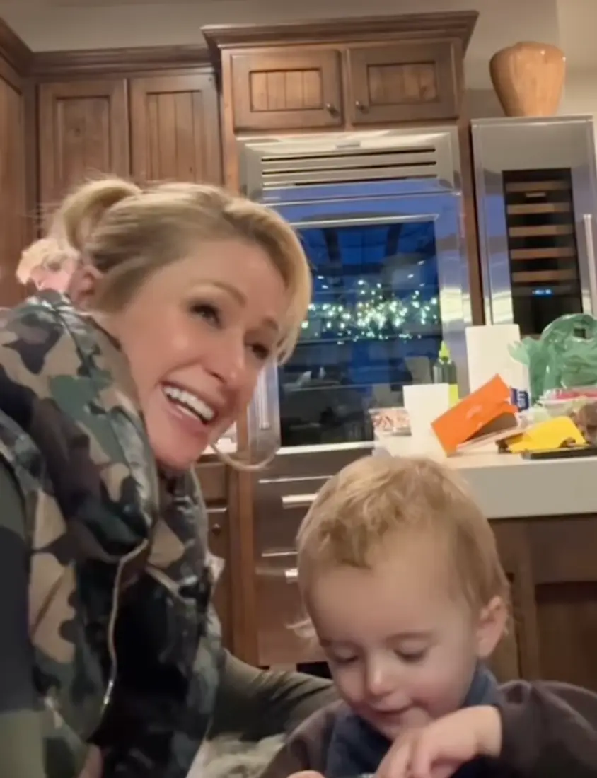 The video sparked quite a heated parenting debate online (TikTok/@parishilton)
