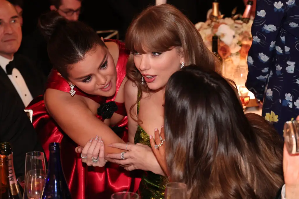 Taylor Swift and Selena Gomez have been friends for a long time (Photo by Christopher Polk/Golden Globes 2024/Golden Globes 2024 via Getty Images)