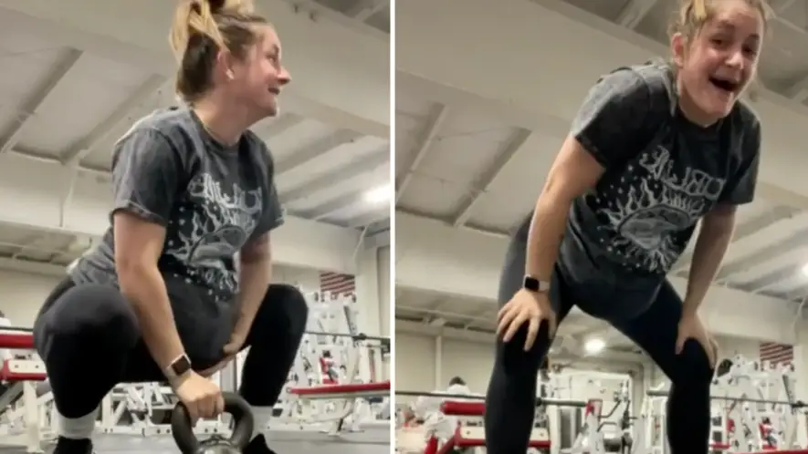 Woman Captures Moment Her Baby Bump 'Dropped'