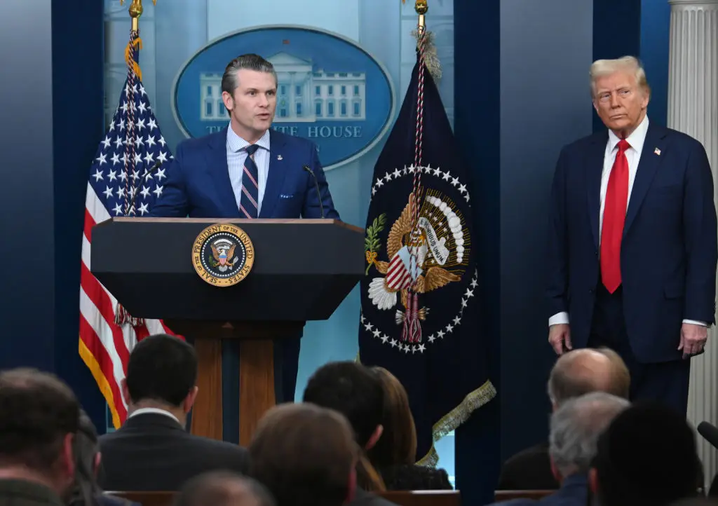 US defense secretary Pete Hegseth has been linked to another leaked group chat (Chen Mengtong/China News Service/VCG via Getty Images)