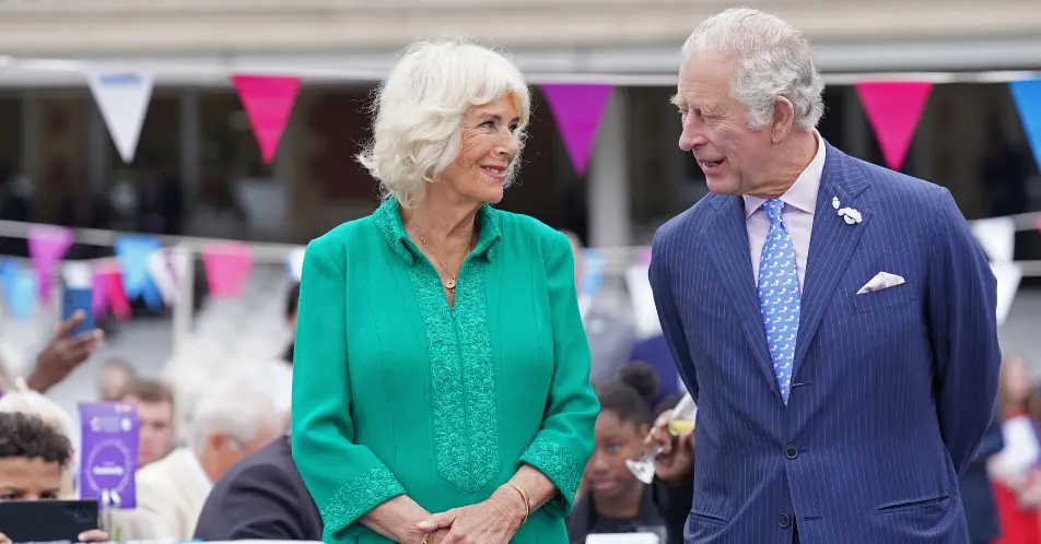 Camila chose a green ensemble for Sunday's Big Lunch.