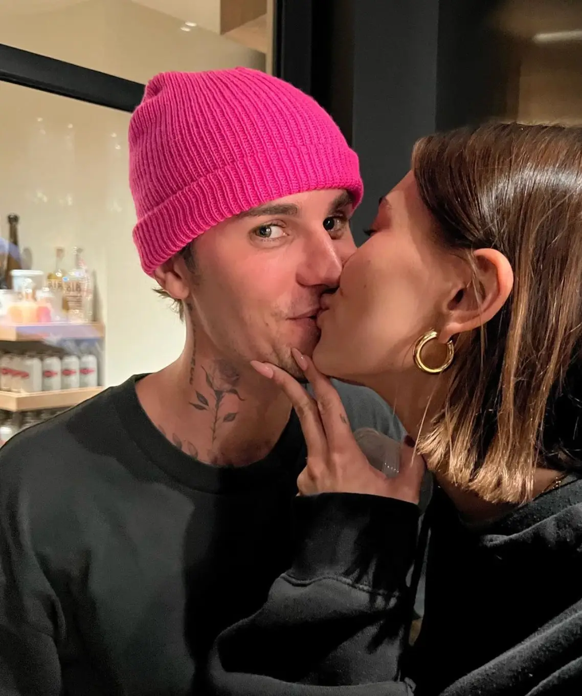 The pair announced the happy news yesterday. (@haileybieber/Instagram)