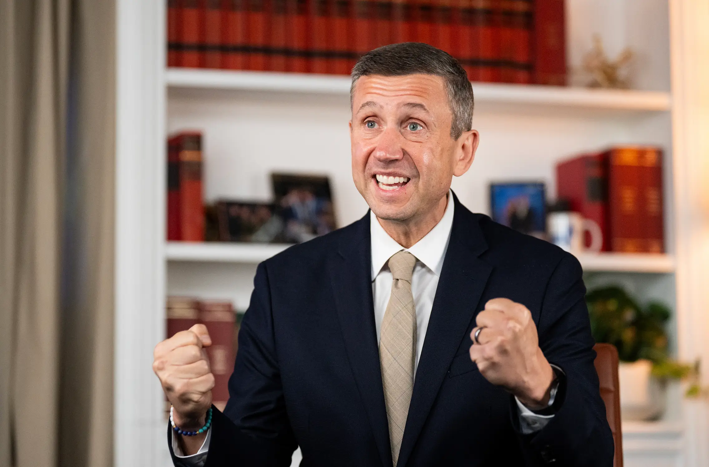 Ken Martin, chair of the Democratic National Committee, commended Gregory's victory (Bill Clark/CQ-Roll Call, Inc via Getty Images)