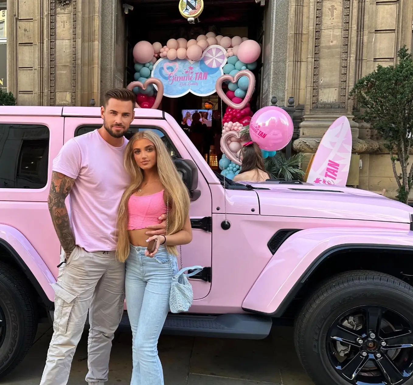 Carl Woods with Katie Price's eldest daughter Princess Andre.