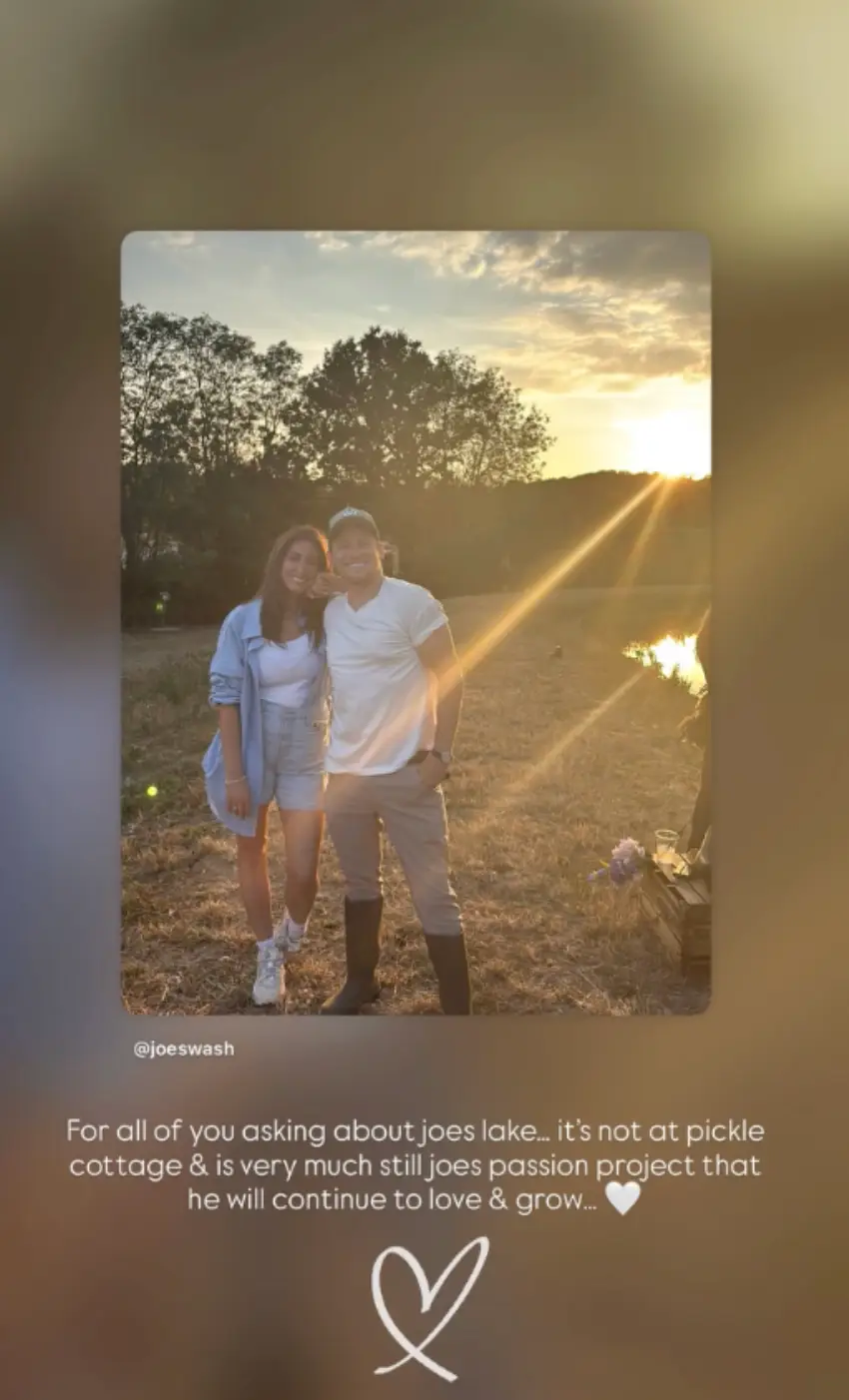 Fans raised queries about Joe's lake (Instagram/@staceysolomon)